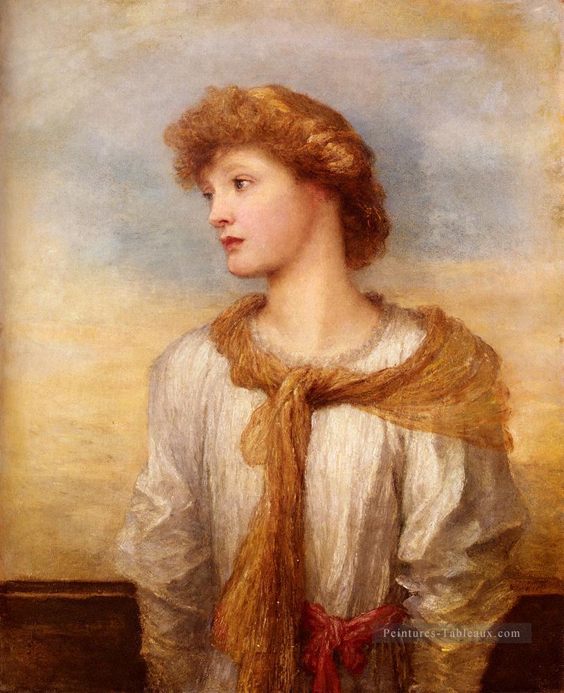 Portrait de Mlle Lilian Macintosh George Frederic Watts Peintures à l'huile